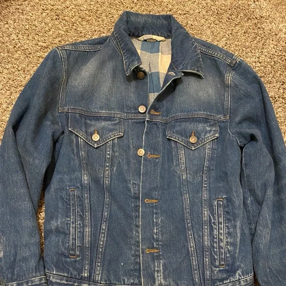 Gucci Angry Cat Embroidered Denim Jacket Size 44 XS